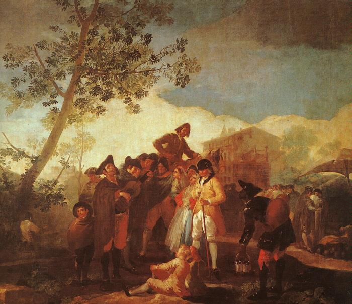 Francisco de Goya Blind Man Playing the Guitar China oil painting art